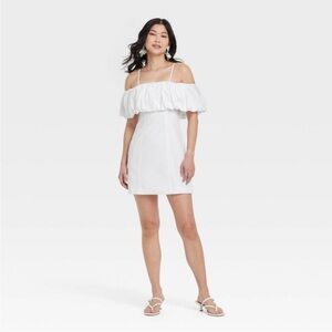 NWT White Off-Shoulder Dress